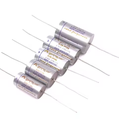 4pcs Wire drawn Silver MKP capacitor non-polar frequency divider capacitor 0.1uf 3.3uf 4.7uf 5.6uf 6