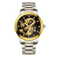 FNGEEN NAGA Jam Tangan Pria Anti Air Original 100% Stainless Steel Elegan Mewah Quartz Dragon Watch