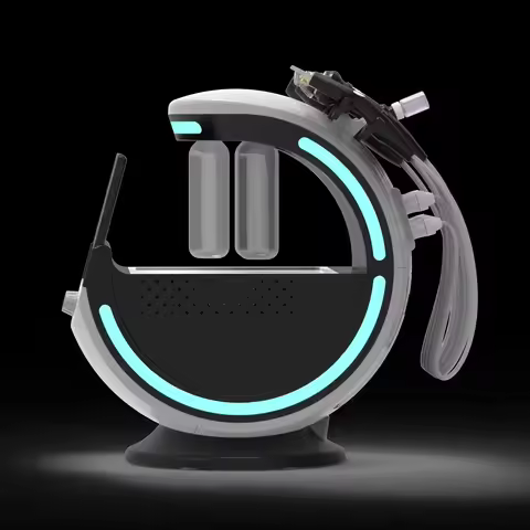 Smart Ice Blue 7 in 1 Facial Skin Analyzer Ultrasonic Skin Rejuvenation Water Microdermabrasion Faci