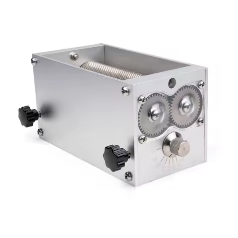 Stainless Steel 3 Roller Grain Mill Adjustable Barley Malt Crusher for Home Beer Brewing