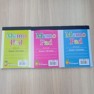 Memo Pad 60gsm 100 sheets