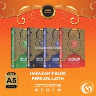 Al Qur'an Memorizing HAFAZAN 8 Blocks Translated Latin Words A5 AlQosbah | Quran Memorization Tajwid