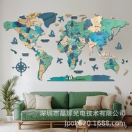 Map Sofa Wall Decoration World Living Room Creative 3d Nordic Background Wall Painting Three-Dimensi