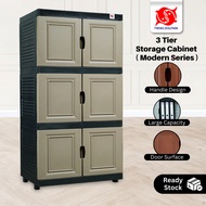3 Tier Storage Cabinet (Modern Series) | Almari 3 Tingkat (Siri Moden) /Almari Baju / Baju Almari GH