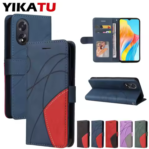 For OPPO K12X K10 4G Find X8 X5 X3 Pro 5G F25 F23 F19 4G F17 A1 A1i AX7 AX5S Magnetic Flip Card Slot