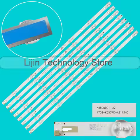 6-lamp LED strip for T55U5850EV K550WDC1 A2 4708-K550WD-A2113N01 YS55AU9000 55U5080 55PUF6022 55U585