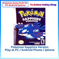 【Nintendo Pokemon GBA Play DI PC phone 】Pokemon Game Sapphire Kyogre Pikachu Pokemon Game PC GAME