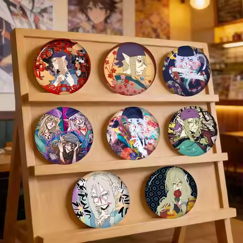 Anime Mononoke classic Anime Brooches Cute Cartoon Badge Jacket Jeans Lapel Pin Gift Accessorie