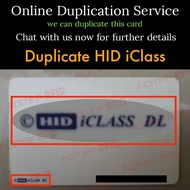 Duplicate HID iClass DL or DP Access Card Clone Cloning Duplication