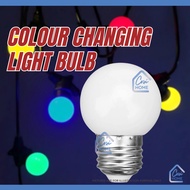 G45 E27 RGB Colorful LED Bulb Mentol Warna-Warni Raya Ping Pong Lampu Hiasan untuk Kedai Makan Bilik