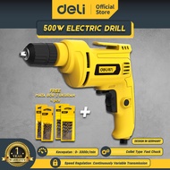 Deli Hand Electric Drill 220V / Mesin Bor Listrik 10MM/500W DL601500