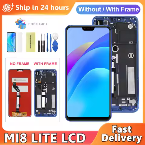 AMOELD For Xiaomi Mi 8 Lite M1808D2TG LCD Display Touch Screen Digitizer Assembly for Xiaomi Mi 8 Li