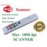 iScan WIFI Document Scanner Portable Tft LCD Screen Maximum Resolution 1050dpi JPG/PDF file Format