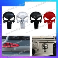 ♜Metal Skull Emblem AR15 AK47 M4 M16 Airsoft Gun Skin Badge Car Rear Trunk Sticker Interior Deco ☃☺