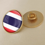 Thai flag crystal glue drop badge Brooch flag brooch of all countries in the world