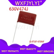 10PCS 630V474J 0.47UF 470NF Pitch 20MM 630V 474 CBB Polypropylene film capacitor