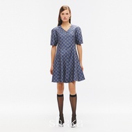 SS25 Shaka Full Moon Dress ชุดเดรส ทรงเอ โครงพอดีตัว ไม่เข้ารูป ชายกระโปรงบานเล็กน้อย DS-8250603