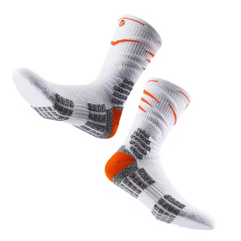 2025 Athletic Cushioned Crew Socks with Arch Compression Secure Fit Sport Socks for Basketball Footb