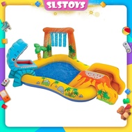 Intex Dinosaur Play Center with Slide Inflatable Kolam Gelongsor Play Ground 滑梯泳池 IT57444 NP 98in x 