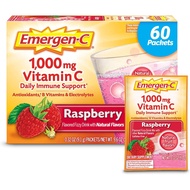 [sgstock] Emergen C 1,000 mg Vitamin C (60 Count, Raspberry Flavor, 2 Month Supply) Dietary Suppleme