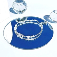 閃靈鑽 | 月光石 | 淡水珍珠 S925純銀手鍊 | 赫基蒙閃靈鑽手鏈