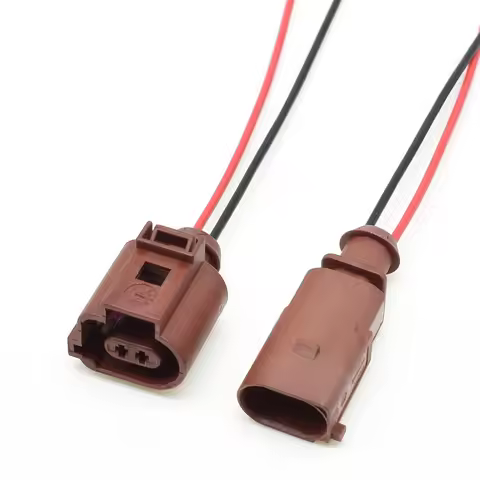 1 Pc 2P Female Male Car Exhaust Temperature Sensor Wire Harness Socket 6X0973802A 1J0973702A For VW 