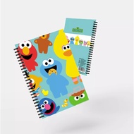 Bundanjai (Book) SST4-A5 Ring-Bound notebook: Sesame Street Baby Family Wire-bond A5 notebook (WBA5-