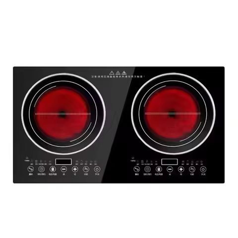 Double-Stove Induction Cooker Household Embedded Panel Cooktop Stove And Ceramic Stove Embedded Dual