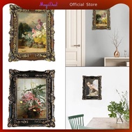 MagiDeal Photo Frame 5x7 Tabletop and Wall Floral Embossed Picture Frame for Home