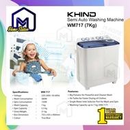 Khind Semi Auto Washing Machine (7kg) Semi Auto Mesin Basuh WM717