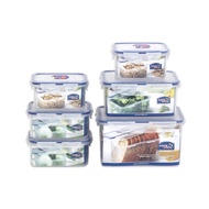 LocknLock Official Classic  Airtight Food Containers 6P Set with Brown Box HPL818SP6-03