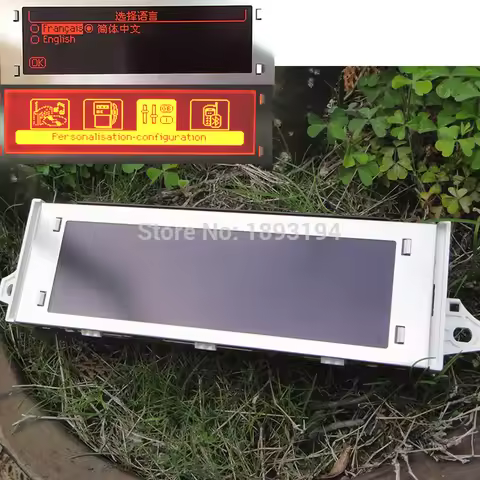 12 Pin car Red screen support USB and Bluetooth 4 menu Display red monitor for Peugeot 307 407 408 c