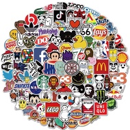 200/100/50PCS Fashion Brand Hip Hop Mixed Trendy Elements Collection Stickers For Luggage Phone Case