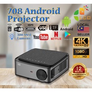 C708 8K Smart PROJECTOR Support 1080P Smart Projector 8K Projector Phone LED Projector Home Projecto