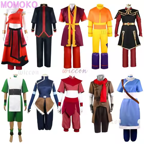 Anime Avatar The Last Airbender Katara Mai Zuko Azula Aang Korra Cosplay Costume Adult Men Women Hal