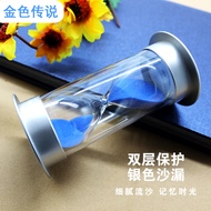 Silver Hourglass Creative Glitter Timer 5/10/20/30 Minutes Half Hour Funnel Ornaments Decoration Gif