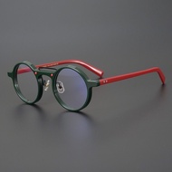 Reading Glasses Glasses Presbyopic Glasses Fashionable Round Anti-Blue-ray Glasses HD Eye Protection