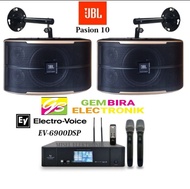 Paket Karaoke Speaker 10 inch JBL Pasion 10 Electro voice EV-6900DSP
Original