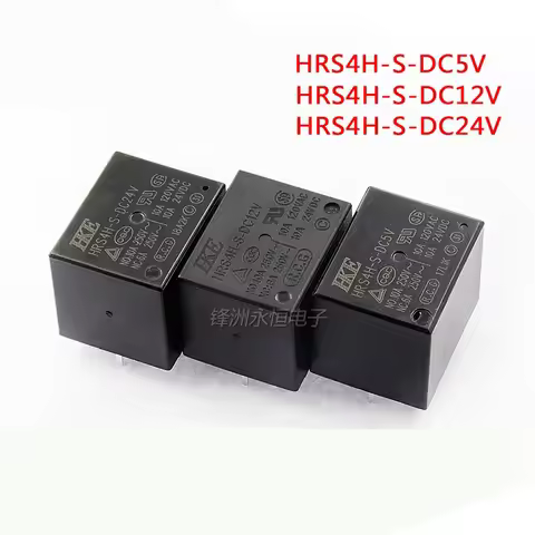 5PCS/Lot Relay HRS4H-S-DC5V DC12V DC24V-A C 4/5PIN 10A T73