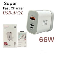 66W Charger for all fast charging mobile phones 66W max Super Fast Charger