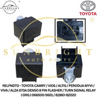 CAMRY/VIOS/ALTIS/MYVI/VIVA/ALZA D73A DENSO 8 PIN FLASHER/TURN SIGNAL RELAY (ORG) 066500-56001 / 8198