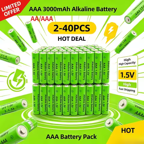 1.5V AA AAA 3800mAh 3000mAh Batteries 4-20Pcs 2A 3A Rechargeable Alkaline Battery for Mouse Remote C