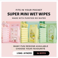 Mini Wet Wipes Baby Wipes Mini Pocket Wet Tissue wipes
