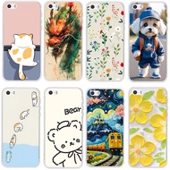 Casing for iphone 4 4s 5 5s se 2016 Silicone Soft Case TPU Print Phone Cover