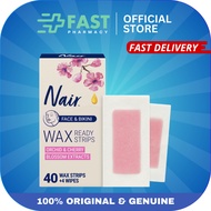 Nair Face & Bikini Wax Strips 40 Wax Strips