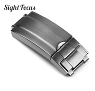 16x9mm Metal Stainless Steel Lock Watch Band Strap Oyster Clasp for Rolex Daytona Explore 2 GMT 2 Su