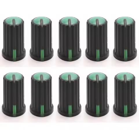 10PCS Replacement Rotary Control Knob Cap For Yamaha Mixer MG16 MG16XU (Green)