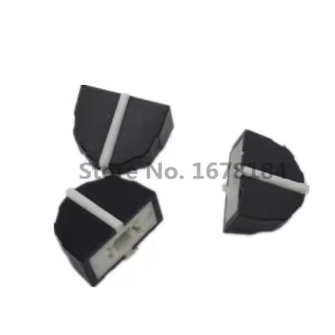 100piece Black DBX2231 Equalizer Fader Cap 11MMX9MM Hole 4MM Potentiometer Fader Knob Cap Rubber Pus