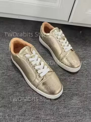 Running Zapatos De Mujer Gold Man Shoes Designer Basketball Shoes Lace Up Sneaker Cozy Tenis Masculi