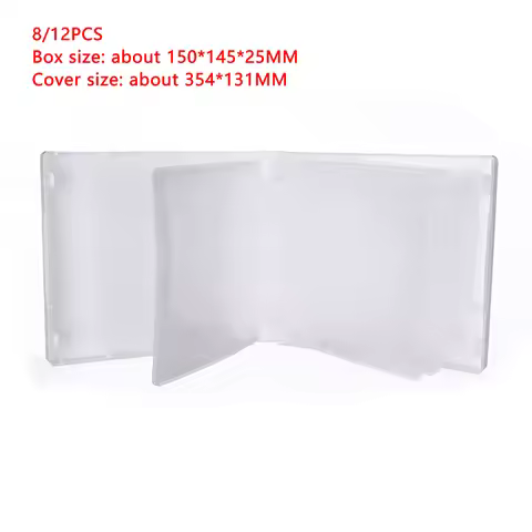 8/12PCS CD Case Disc DVD Storage Bag High-capacity Packaging Box CD Holder Home Room Discs Storage B